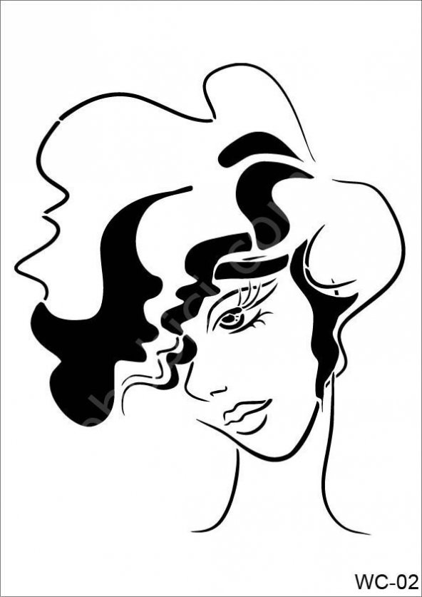 Cadence Stencil Şablon A4 Woman Collection WC-02 ürün görseli 1