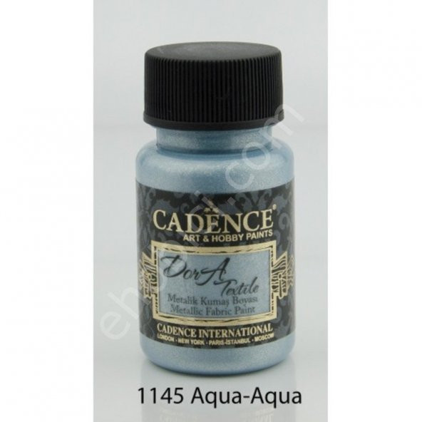 Cadence Dora Metalik Kumaş Boyası 1145 Aqua 50ml ürün görseli 1