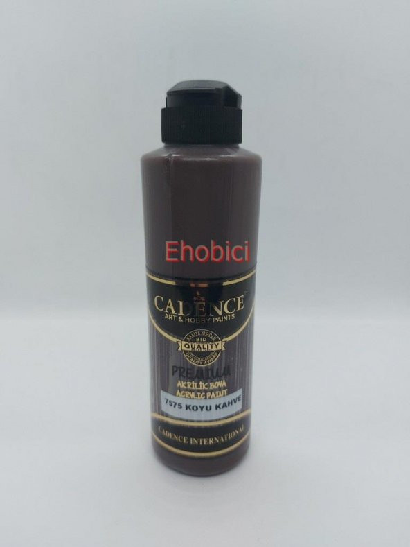 Cadence Akrilik Boya 250ML 7575 Koyu Kahve Ahşap Boyası ürün görseli 1
