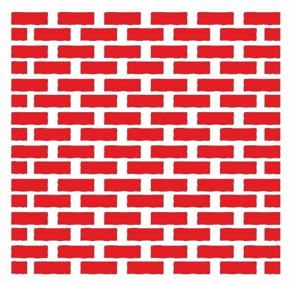 Cadence HD180 Tuğla Duvar Stencil TD02 ürün görseli 1