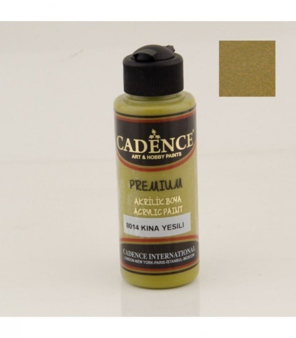 Cadence Akrilik Boya 8014 Kına Yeşili Ahşap Boyası 120ML ürün görseli 1