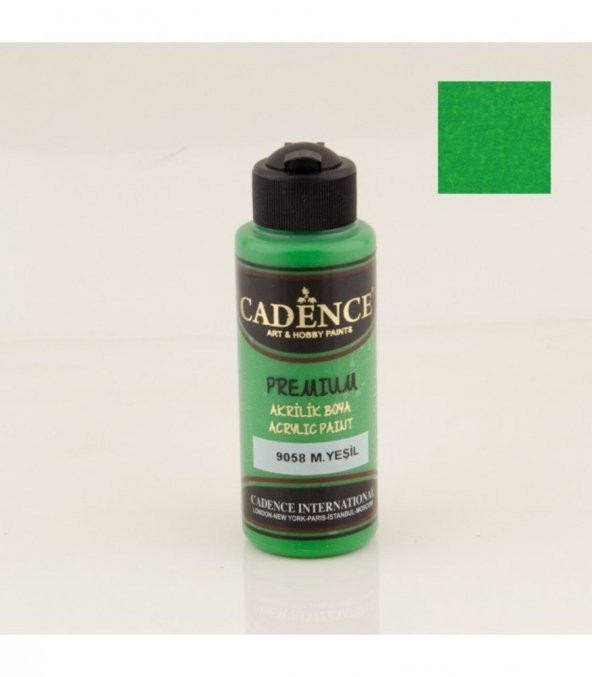 Cadence Akrilik Boya 9058 M. Yeşil Ahşap Boyası 120ML ürün görseli 1