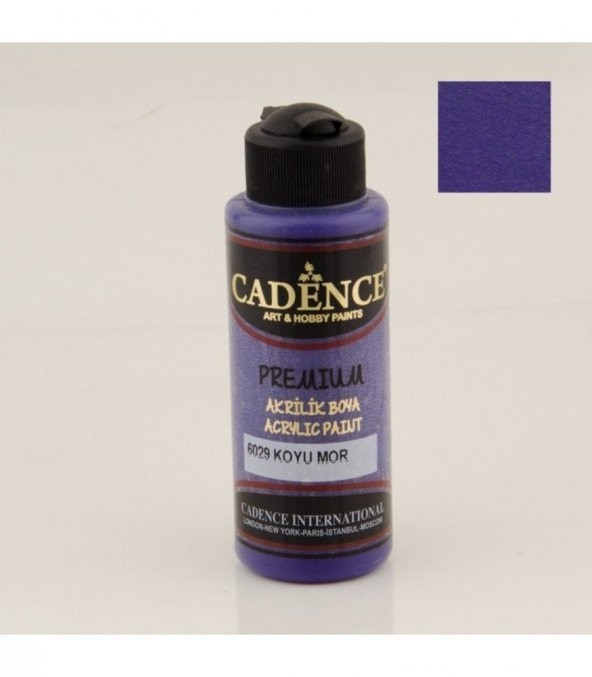 Cadence Akrilik Boya 6029 Koyu Mor Ahşap Boyası 120ML ürün görseli 1