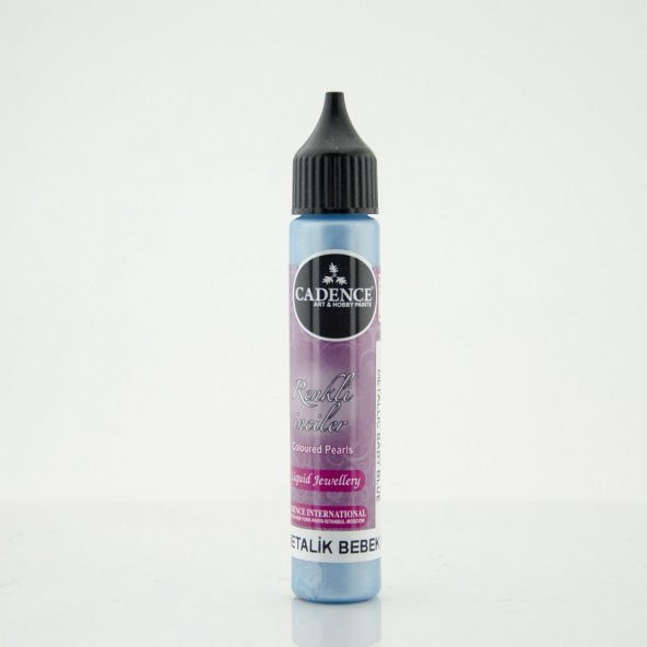Cadence Renkli İnciler 25ML(cc) 591 Metalik Bebek Mavi ürün görseli 1