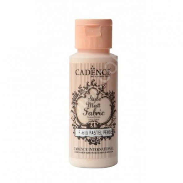 Cadence Style Mat Kumaş Boyası - 610 Pastel Pembe 59ml ürün görseli 1