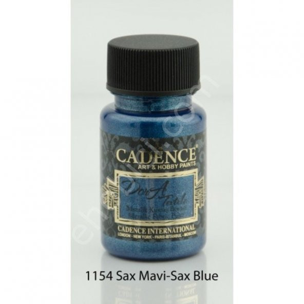 Cadence Dora Metalik Kumaş Boyası 1154 Sax Mavi 50ml ürün görseli 1