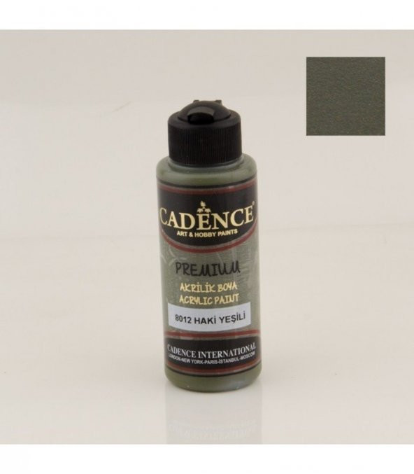 Cadence Akrilik Boya 8012 Haki Yeşili Ahşap Boyası 120ML ürün görseli 1
