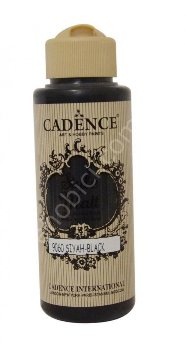 Cadence Style Matt Akrilik Boya S9060 Siyah 120ml ürün görseli 1