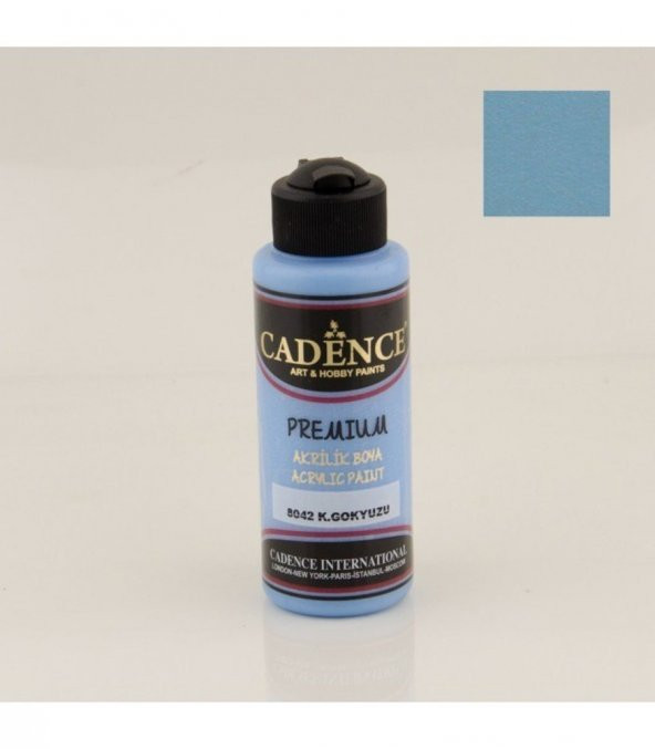 Cadence Akrilik Boya 8042 K.Gökyüzü Ahşap Boyası 120ML ürün görseli 1