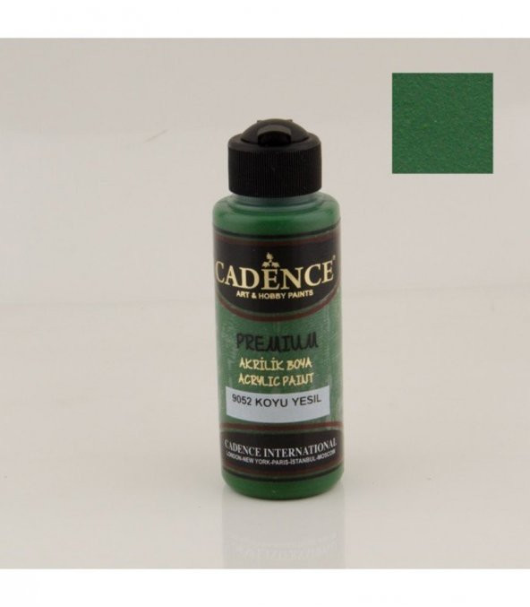 Cadence Akrilik Boya 9052 Koyu Yeşil Ahşap Boyası 120ML ürün görseli 1