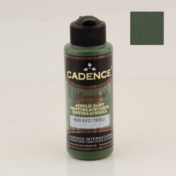 Cadence Akrilik Boya 8020 Avcı Yeşili Ahşap Boyası 120ML ürün görseli 1