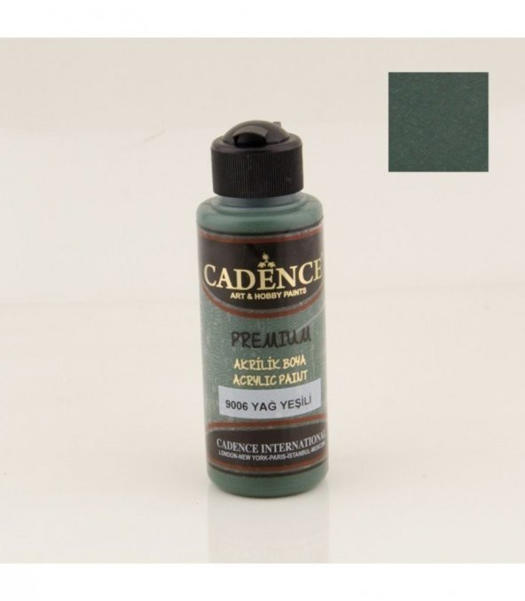 Cadence Akrilik Boya 9006 Yağ Yeşili Ahşap Boyası 120ML ürün görseli 1