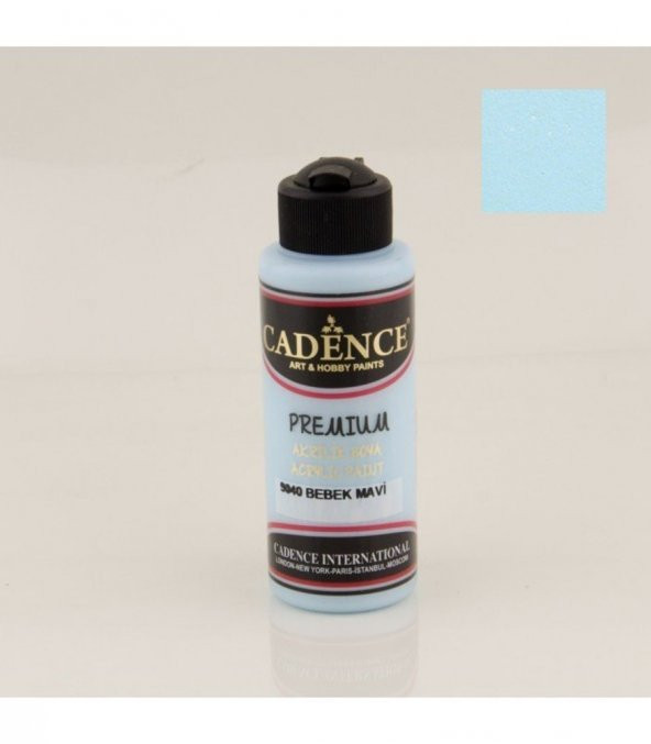 Cadence Akrilik Boya 9040 Bebek Mavi Ahşap Boyası 120ML ürün görseli 1