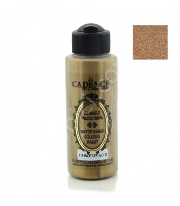 Cadence Su Bazlı Yaldız Boya 112 Majestik Altın 120ML ürün görseli 1