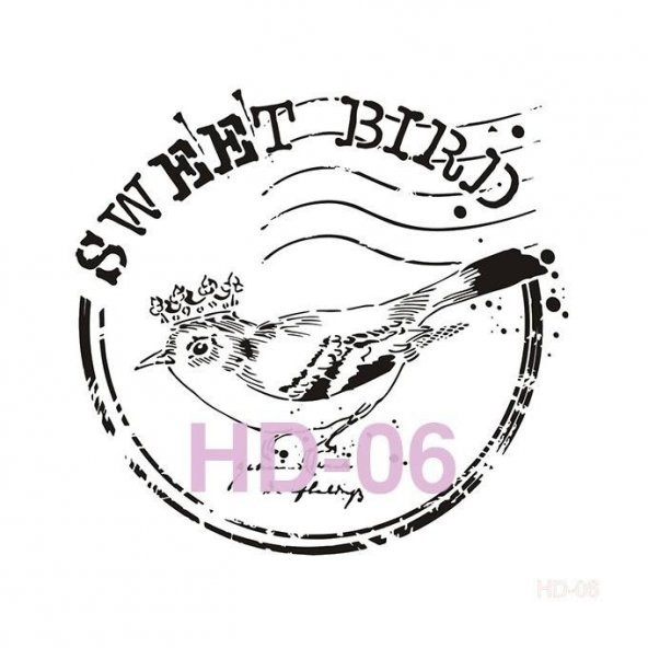 HD06 Cadence Home Dekor Stencil 45x45 ürün görseli 1