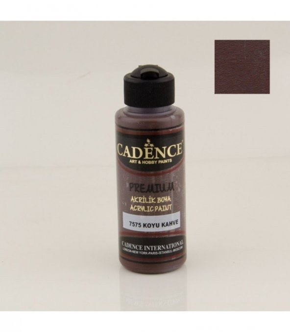 Cadence Akrilik Boya 7575 Koyu Kahve Ahşap Boyası 120ML ürün görseli 1