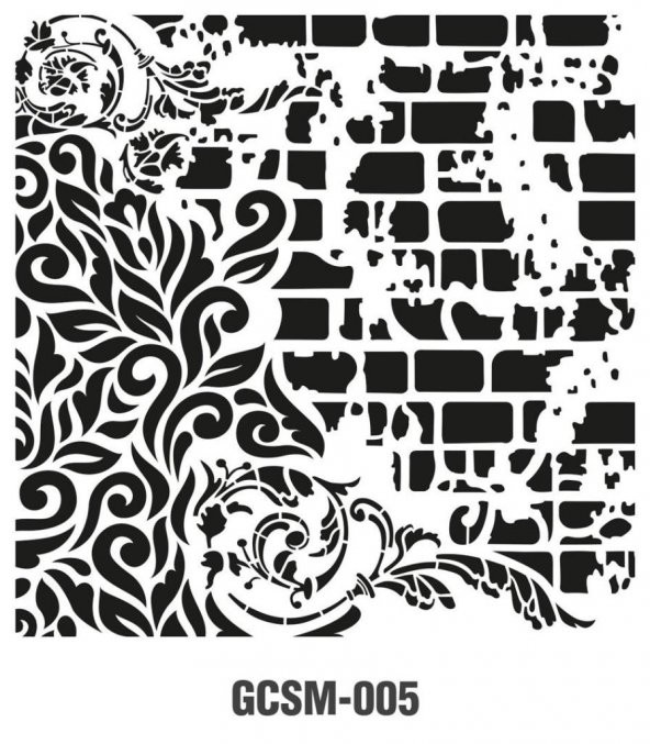 Cadence Grunge Stencil Midi (25x25) GCSM-005 ürün görseli 1
