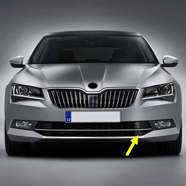 Skoda Superb 3 2015-19 Ön Tampon Sol Sis Yanı Izgarası Krom 3V0853665 ürün görseli 1