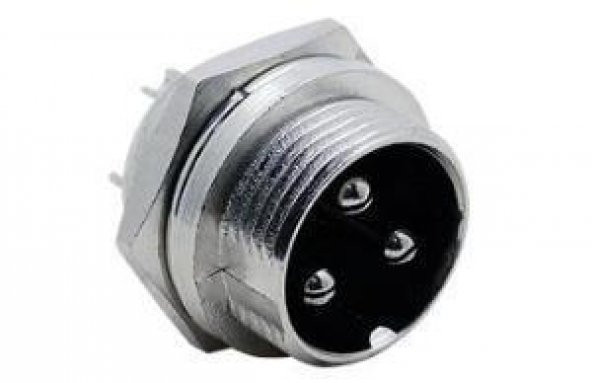M16 3 Pin Konnektör Erkek+Dişi - Resim 2