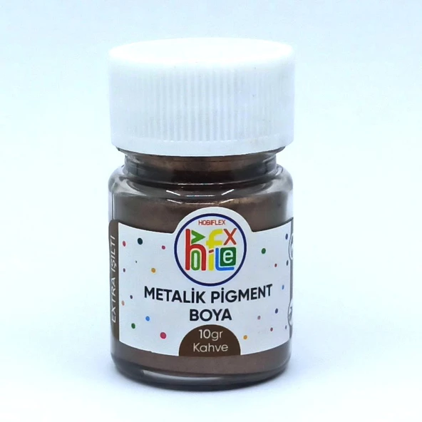 EPOKSİ REÇİNE METALİK SEDEFLİ PİGMENT TOZ BOYA KAHVERENGİ 10 GR ürün görseli 1