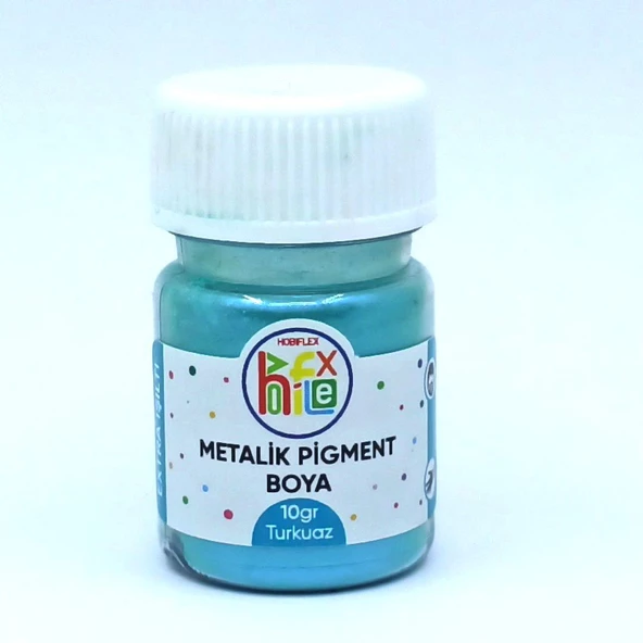 EPOKSİ REÇİNE METALİK SEDEFLİ PİGMENT TOZ BOYA TURKUAZ 10 GR ürün görseli 1