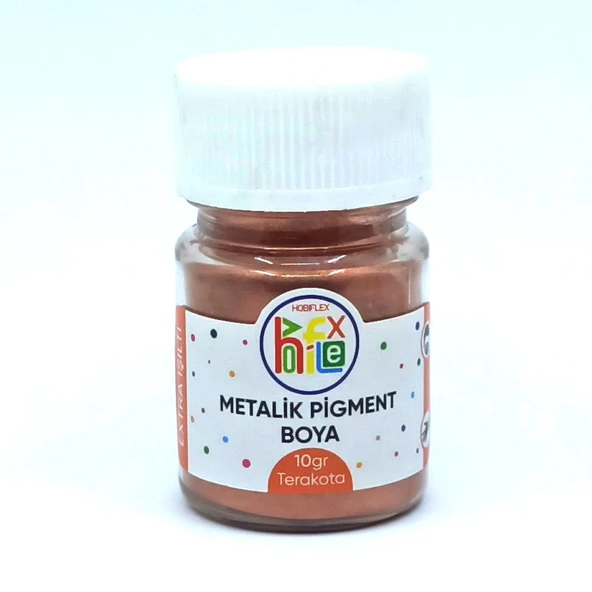 EPOKSİ REÇİNE METALİK SEDEFLİ PİGMENT TOZ BOYA TERAKOTA 10 GR ürün görseli 1