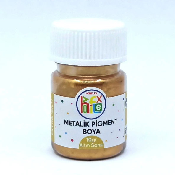 EPOKSİ REÇİNE METALİK SEDEFLİ PİGMENT TOZ BOYA ALTIN SARISI 10 GR ürün görseli 1