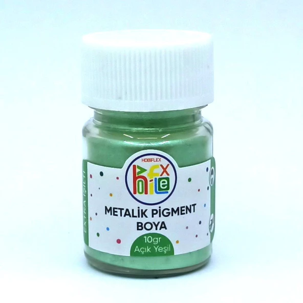 EPOKSİ REÇİNE METALİK SEDEFLİ PİGMENT TOZ BOYA AÇIK YEŞİL 10 GR ürün görseli 1