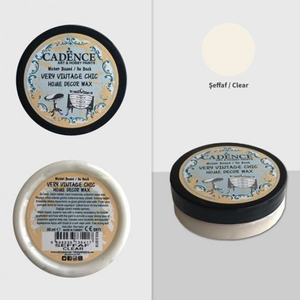 Cadence Home Decor Wax - Şeffaf ürün görseli 1