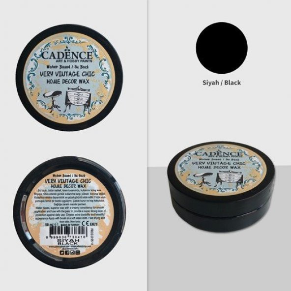 Cadence Home Decor Wax - Siyah ürün görseli 1