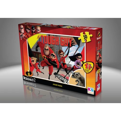 KS Games Puzzle 50 Parça İncredibles 2 Lisanslı Ürün ürün görseli 1
