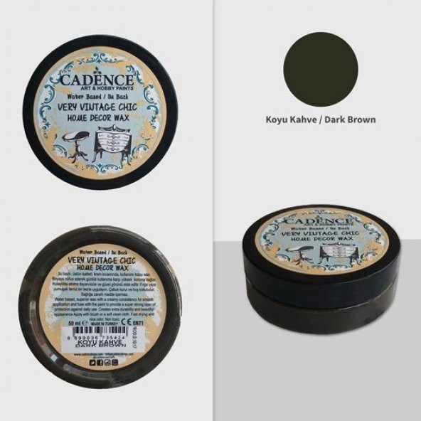 Cadence Home Decor Wax - Koyu Kahve ürün görseli 1