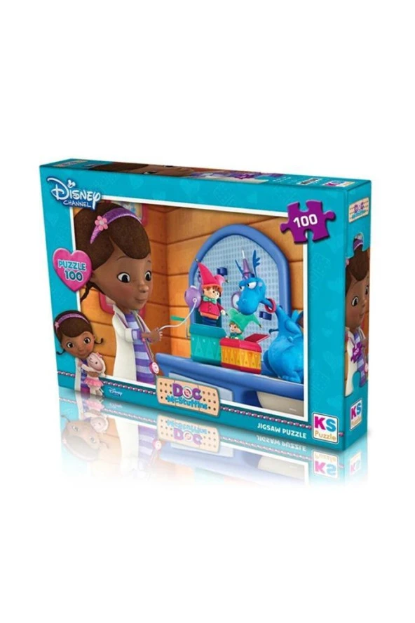 KS Games 100 Parça Puzzle Doc MC Stuffins Lisanslı Ürün ürün görseli 1