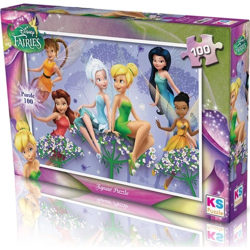 KS Games Puzzle 100 Parça Fairies Puzzle Lisanslı Ürün ürün görseli 1