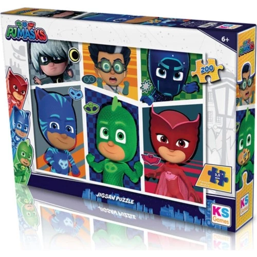 KS Games 200 Parça Puzzle PJ Mask Lisanslı Ürün ürün görseli 1