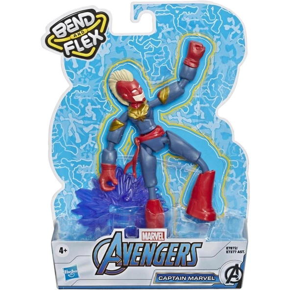 Marvel Avengers Bend & Flex Captain Marvel Figür Lisanslı Ürün - Resim 2