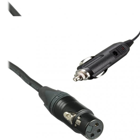 XLR/Canon Uçlu Mobil Printer Araç Çakmak Adaptörü - 1 Metre ürün görseli 1