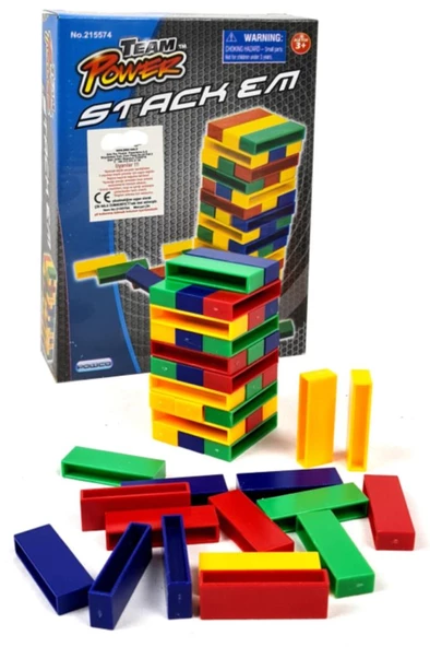 Team power Stack Em Kutu Oyunu Jenga Tip Zeka Oyunu Pc208 ürün görseli 1
