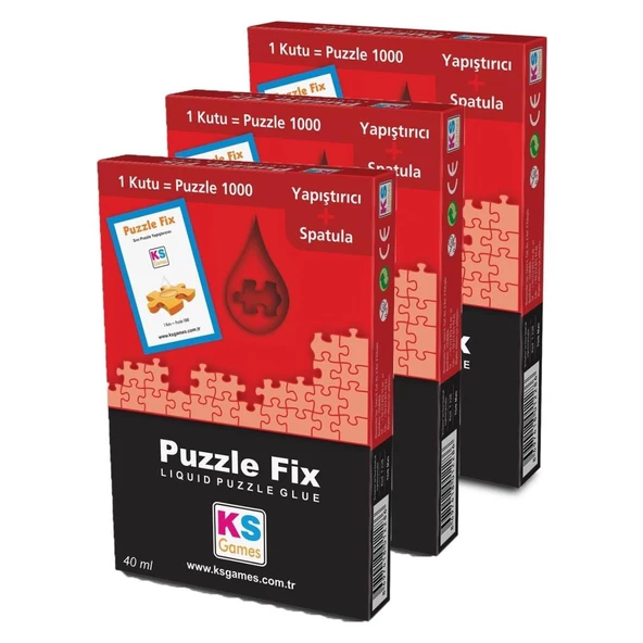 KS Puzzle Puzzle Yapıştırıcı Fix Yapıştırıcı 45 ml x 3 Adet Paket ürün görseli 1