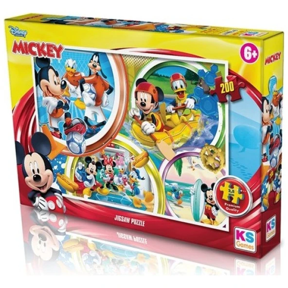 KS Games 200 Parça Puzzle Mickey Mouse Lisanslı Ürün ürün görseli 1