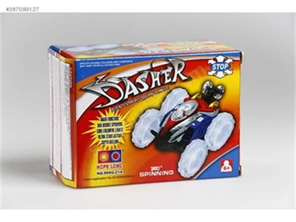 Çılgın Araba Dasher 360 Derece Kumandalı Takla Atan Akrobat Araba - Resim 3