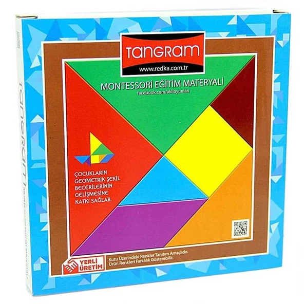 Redka Renkli Tangram 7 li Montessori Eğitim Materyali ürün görseli 1