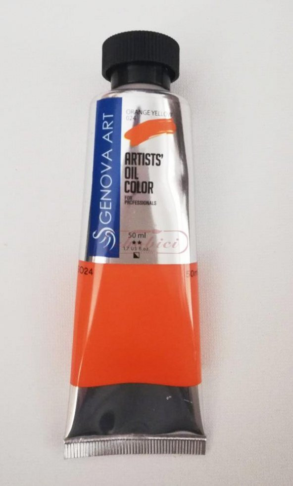 Cenova Art Profesyonel Yağlı Boya 24 Orange Yellow 50ml ürün görseli 1