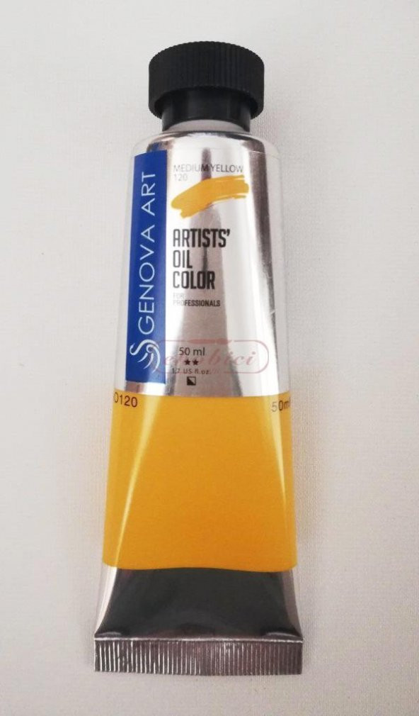 Cenova Art Profesyonel Yağlı Boya 120 Medium Yellow 50ml ürün görseli 1