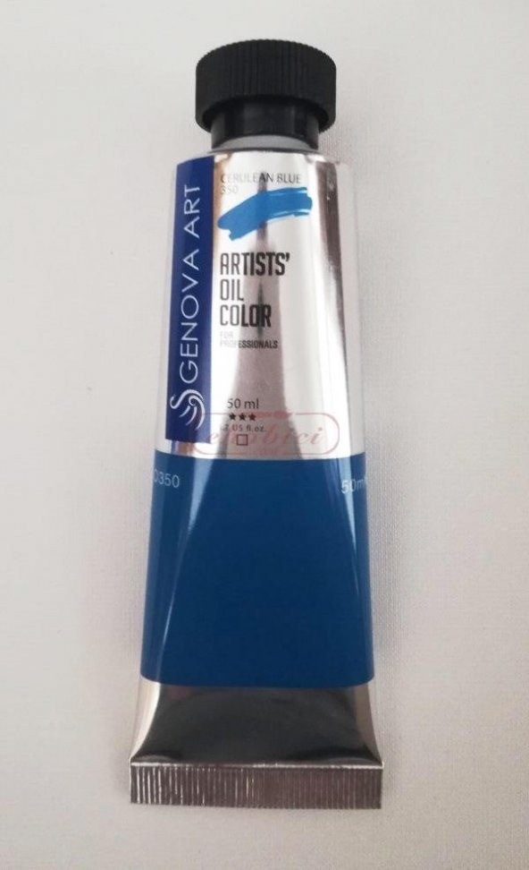 Cenova Art Profesyonel Yağlı Boya 350 Cerulean Blue 50ml ürün görseli 1