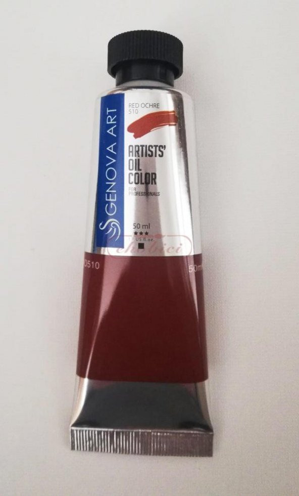 Cenova Art Profesyonel Yağlı Boya 510 Red Ochre 50ml ürün görseli 1