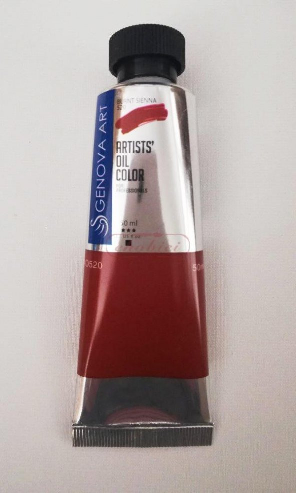 Cenova Art Profesyonel Yağlı Boya 520 Burnt Sienna 50ml ürün görseli 1