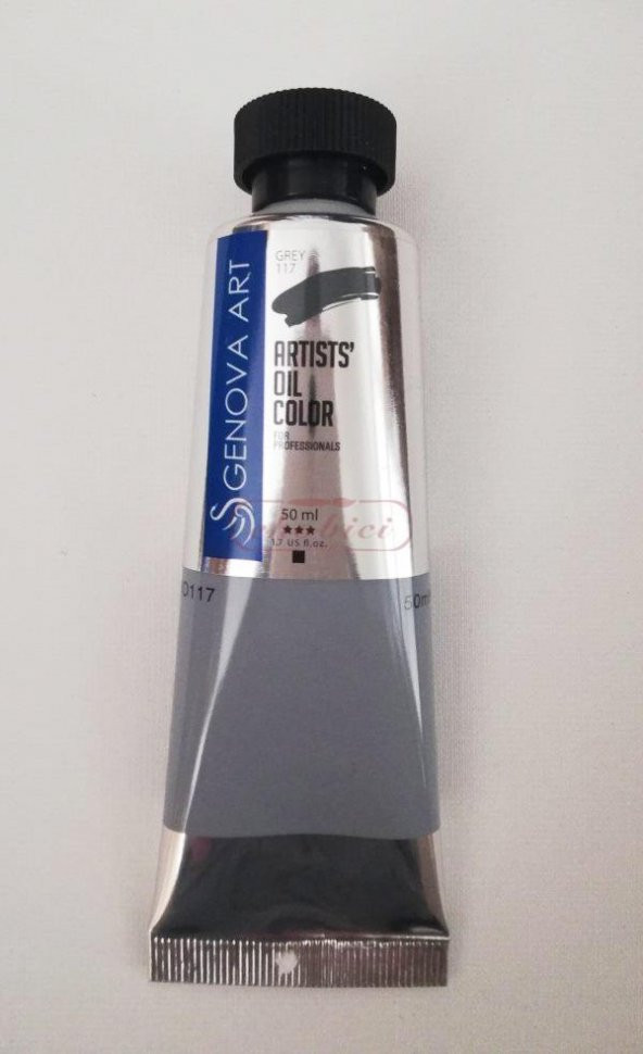 Cenova Art Profesyonel Yağlı Boya 117 Grey 50ml ürün görseli 1