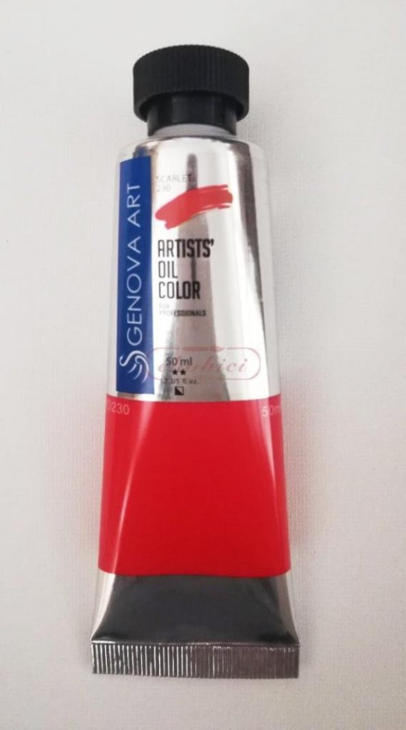 Cenova Art Profesyonel Yağlı Boya 230 Scarlet 50ml ürün görseli 1