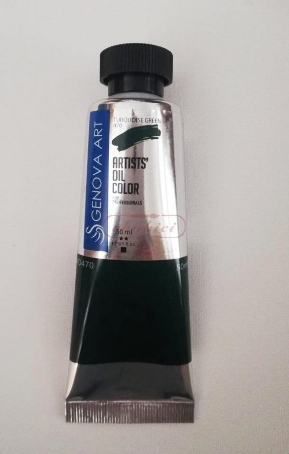 Cenova Art Profesyonel Yağlı Boya 470 Turqouise Green 50ml ürün görseli 1